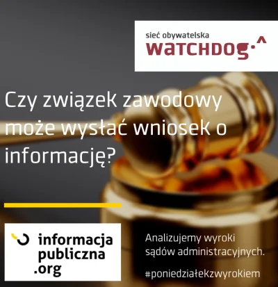 WatchdogPolska - Dziś kolejny, już 45. #poniedziałekzwyrokiem i odpowiedź na pytanie,...