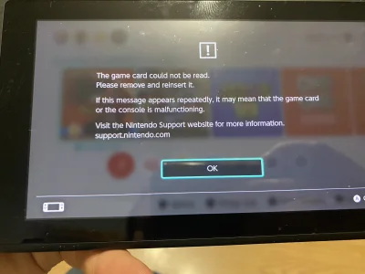 HWD-5 - #nintendoswitch kupiłem używkę na allegro i taki komunikat jest. Typek mnie o...