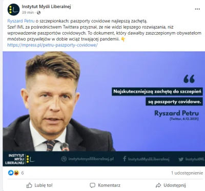 pimpe_k - Dla tych co nie wiedzą: Rychu jest jednym z założycieli tego instytutu

#...