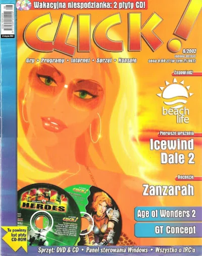 sheslostcontrolagain - Click!, numer z września 2002 roku, 2 płyty CD, ale jeszcze ni...