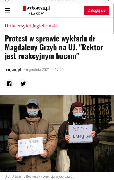 eMWu12 - Tldr Aktywiszcza protestują przeciwko dr Grzyb, która w swoich publikacjach ...