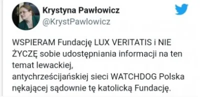 Uyak - @stormkiss: Niestety, biorąc pod uwagę poglądy Pawłowicz wyrok jest już wiadom...