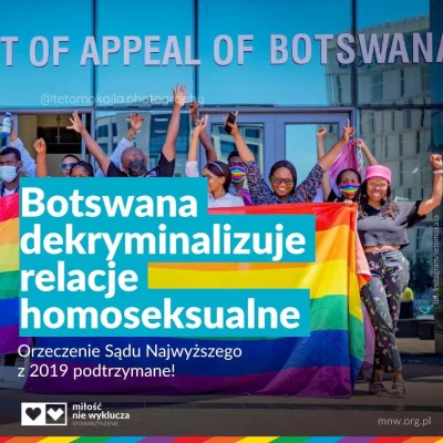 R187 - W Botswanie relacje homoseksualne przestały być przestępstwem, wcześniej grozi...