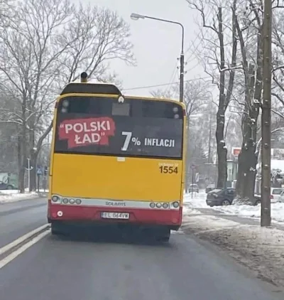 pierdonauta - Warszawa: miasto nie zgodziło się na reklamy Polskiego Ładu na autobusa...