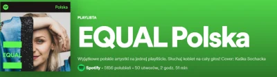 L.....t - na stronie głównej #spotify jest reklamowana playlista "Equal" która zawier...