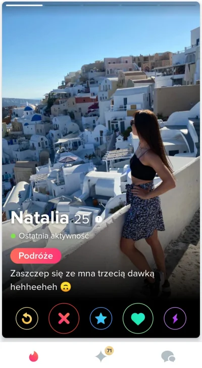 Chicane - #tinder #szczepienia #koronawirus

Jak myślicie, młodej damie chodzi o szcz...