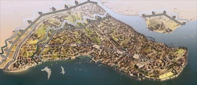 wjtk123 - Wizja rozwoju fortyfikacji Konstantynopola, w scenariuszu w którym w XVI w....