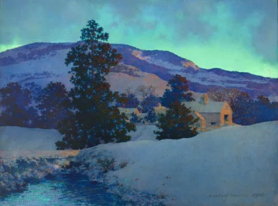 Borealny - Maxfield Parrish (1870-1966)
Dingleton Farm, 1956.

Olej na masonicie
#mal...