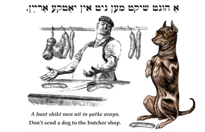 Pan_Buk - Jest takie żydowskie przysłowie: pies nie powinien pracować w sklepie mięsn...