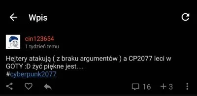 Prezydent_Polski - Ja to tylko tu zostawię ( ͡° ͜ʖ ͡°)
#cyberpunk2077
