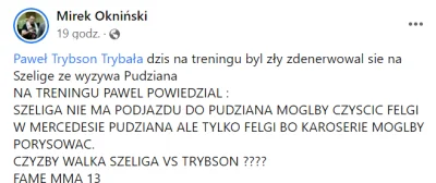 bartexx96 - W sumie obejrzalbym taka bitke pod warunkiem, ze Trypalka bylby odpalony ...