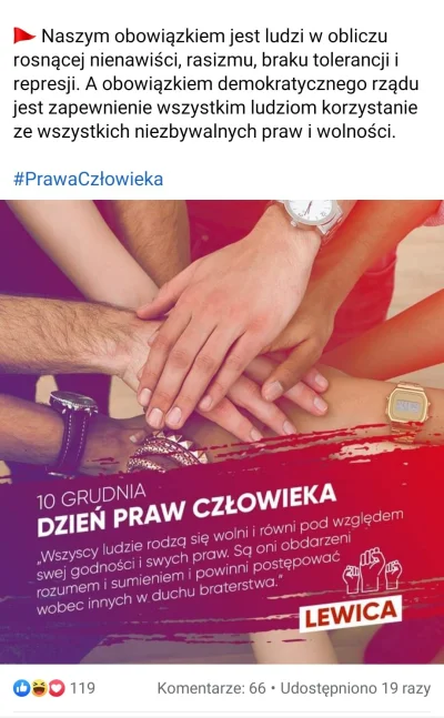 Pitu33 - Hipokryzja lewicy niema sobie równych. Damagaj się łamania praw człowieka wo...