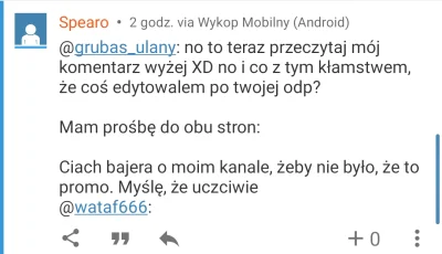 Spearo - @r333m4k444: sądź sobie dalej. Jedyni wspominający o mojej działalności poza...