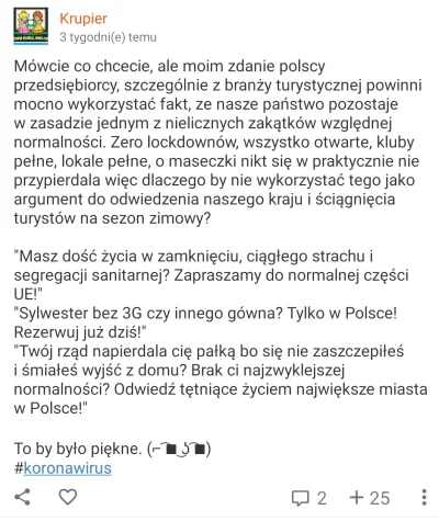 Krupier - Pisałem o tym prawie miesiąc temu by przedsiębiorcy to wykorzystali. Idealn...