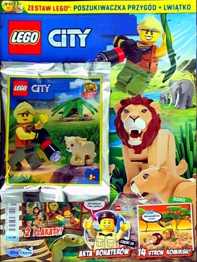 fizzly - #lego w nowej gazetce #legocity fajna figurka i do tego lwiątko!! Brać i nie...