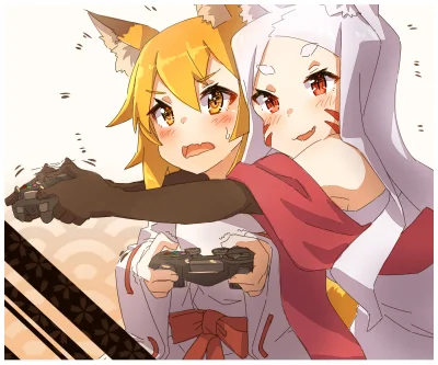 LlamaRzr - #randomanimeshit #sewayakikitsunenosenkosan #senko #shiro #kemonomimi #kit...