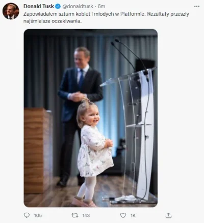 Polasz - Ale to jest słaby PR. Wykorzystywanie wnuczki w rajdzie po władze...
#tusk ...