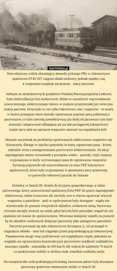 januszzczarnolasu - #prl #historia #kolej #energetyka #ciekawostki
Historia ale i do...