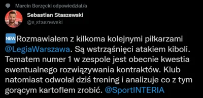 p3sman - Ależ to jebnie. Ciekawe ilu się zwinie.

#legia #ekstraklasa #pilkanozna