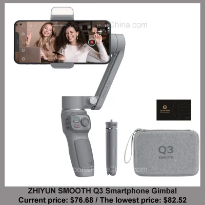 n____S - ZHIYUN SMOOTH Q3 Smartphone Gimbal
Cena: $76.68 (najniższa w historii: $82....