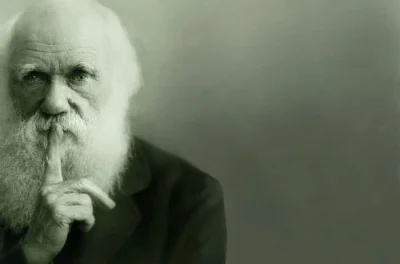 czeskiNetoperek - Rzadkie zdjęcie Charlesa Darwina nawiązującego polemikę z szurami n...