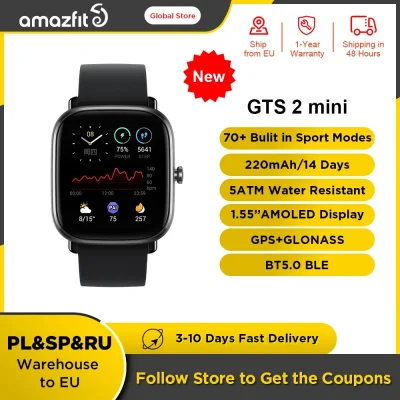 duxrm - Wysyłka z magazynu: PL
Amazfit GTS 2 Mini Smart Watch
Cena z VAT: 76,32 $
...