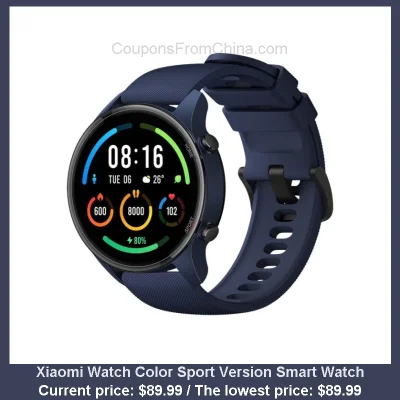 n____S - Xiaomi Watch Color Sport Version Smart Watch
Cena: $89.99 (najniższa w hist...