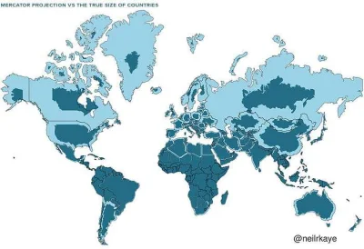 makrofag74 - #ciekawostki #panstwa #geografia

Prawdziwa wielkość krajów.