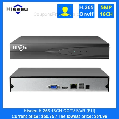 n____S - Hiseeu H.265 16CH CCTV NVR [EU]
Cena: $50.75 (najniższa w historii: $51.99)...