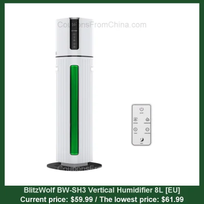 n____S - BlitzWolf BW-SH3 Vertical Humidifier 8L [EU]
Cena: $59.99 (najniższa w hist...