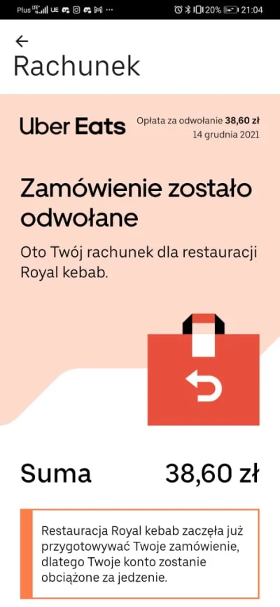 V3ntu - Co tu się odjaniepawla.
Zamówiłem jedzenie, po 30 minutach restauracja sama ...