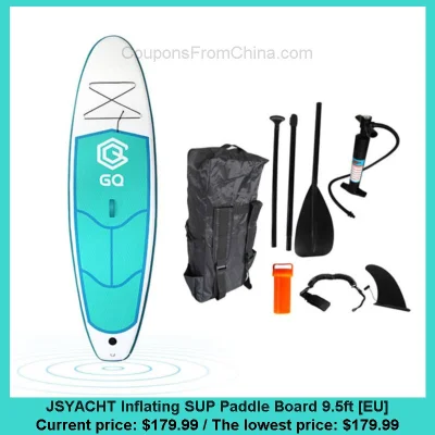 n____S - JSYACHT Inflating SUP Paddle Board 9.5ft [EU]
Cena: $179.99 (najniższa w hi...