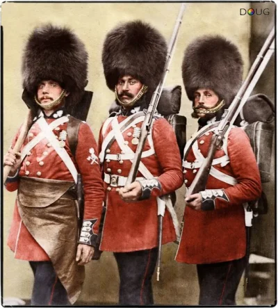 Malpi_kocioruch - Tu na zdjęciu żołnierze 3. batalionu Grenadierów Gwardii - 1856 rok