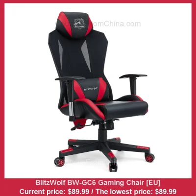 n____S - BlitzWolf BW-GC6 Gaming Chair [EU]
Cena: $89.99 (najniższa w historii: $89....
