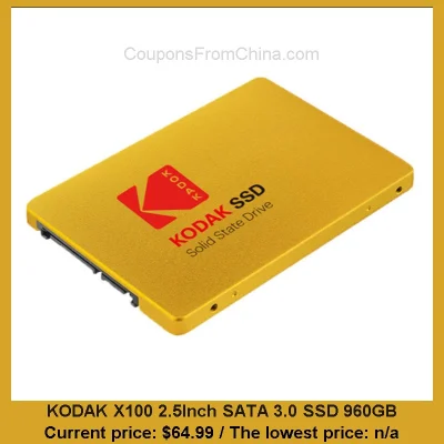 n____S - KODAK X100 2.5Inch SATA 3.0 SSD 960GB
Cena: $64.99
Koszt wysyłki: $0.00
S...
