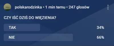 poczes - @sindram: Wygina jutro o 8, nawet ankietę popełnił.