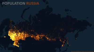 Polasz - Gęstość zaludnienia w Rosji 
#rosja #ciekawoski
