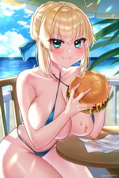 LoliconZWadowic_xD - Ale wcina tego burgerka (｡◕‿‿◕｡)
#anime #randomanimeshit #ecchi ...