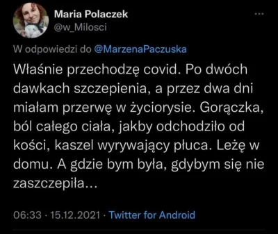 Niedozdarcia2 - Ojej, gdzie dziś byłaby Marysia, gdyby się nie zaszczepiła? (－‸ლ)

...