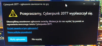 Najsuru - Zrobiłem update, pograłem 5 minut i... XD
#cyberpunk2077