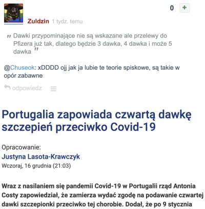 sprzontajoncy - Portugalia zapowiada czwartą dawkę szczepień przeciwko Covid-19
Coś ...