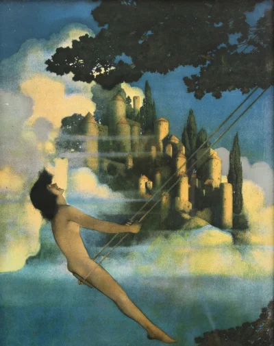 Borealny - Maxfield Parrish (1870-1966)
The Dinkey-Bird, ok. 1904
Olej na papierze i ...