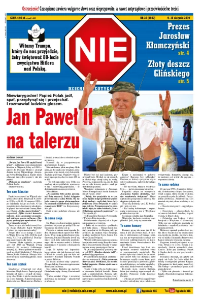 niochland - Całe szczęście jedyny słuszny tygodnik jest w 100% polski i żadne lex-cok...