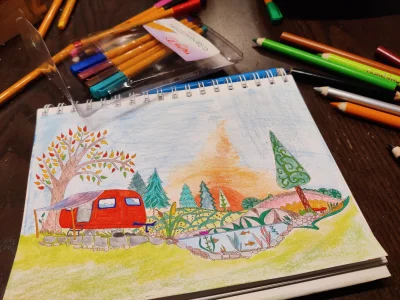 Calsberg15 - Gdy dzieci rysują/malują, to ja dla towarzystwa razem z nimi.