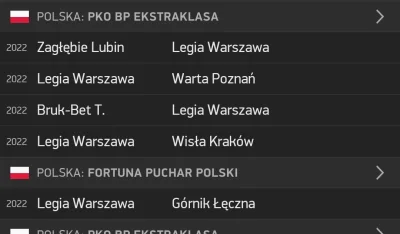 eleganckichlopak - ale Legia w ogóle ma świetny terminarz na początku rundy, same mec...