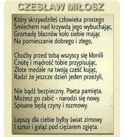 CipakKrulRzycia - #milosz #cenzoduda #bekazpisu #polska #polityka #cytatywielkichludz...