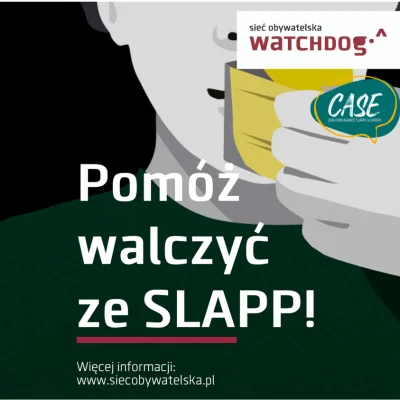 WatchdogPolska - Strategiczne pozwy przeciwko partycypacji publicznej (SLAPP) to jedn...