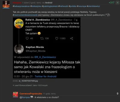 CzerwonaPoprzeczka - #ziemkiewicz #4konserwy
Serio, o co w tym chodzi? Bo złodupce z...