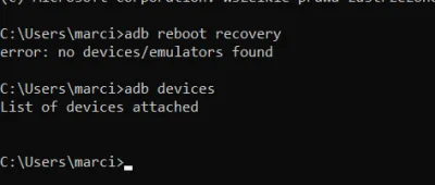 Marcinnx - > adb reboot recovery

@CzajkaRuchajka: