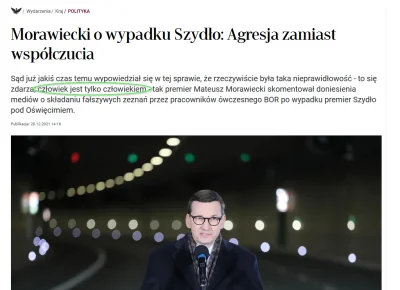 ziarnodlakur - Fałszywe zeznania wg Premiera Tysiąclecia to:

Nieprawidłowość.. 
C...